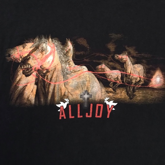 All Joy Aaron Clark Christian Rock Band T-Shirt Mens Size 2XL Black - Picture 2 of 9